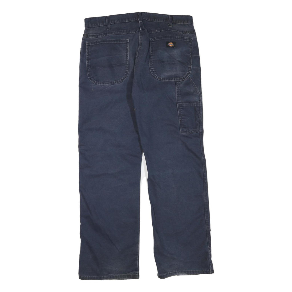 DICKIES Mens Jeans Blue Regular Straight Denim W36 L33 Workwear Durable
