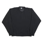 NIKE Mens Black Outdoor Jacket L Polyester Blend Zip Plain Sportswear