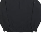 NIKE Mens Black Outdoor Jacket L Polyester Blend Zip Plain Sportswear