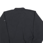 NIKE Mens Black Outdoor Jacket L Polyester Blend Zip Plain Sportswear