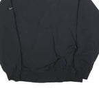NIKE Mens Black Outdoor Jacket L Polyester Blend Zip Plain Sportswear