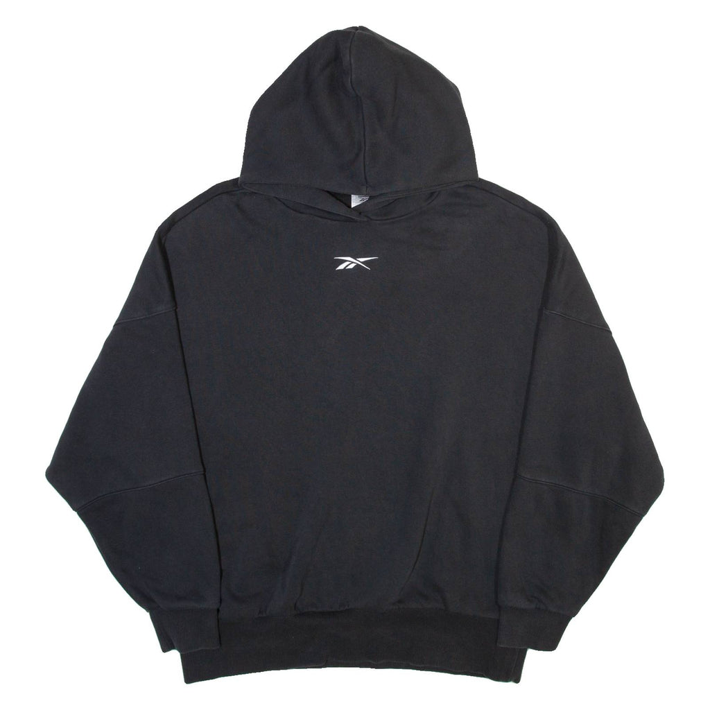 REEBOK Womens Black Hoodie M