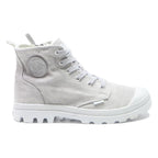 PALLADIUM Pampa Hi Womens Canvas Boots White UK 7 Lightweight Durable