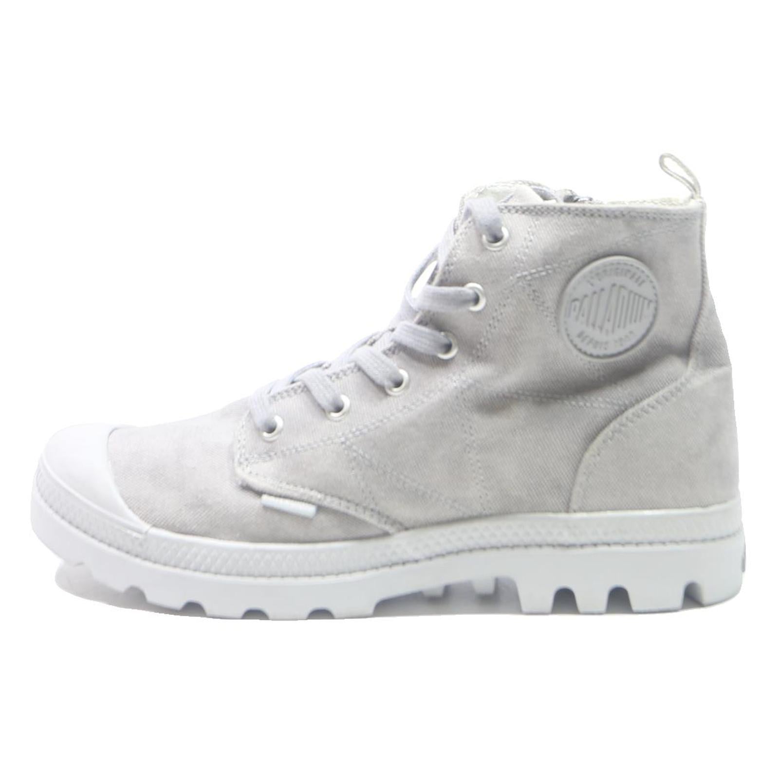 PALLADIUM Pampa Hi Womens Canvas Boots White UK 7 Lightweight Durable