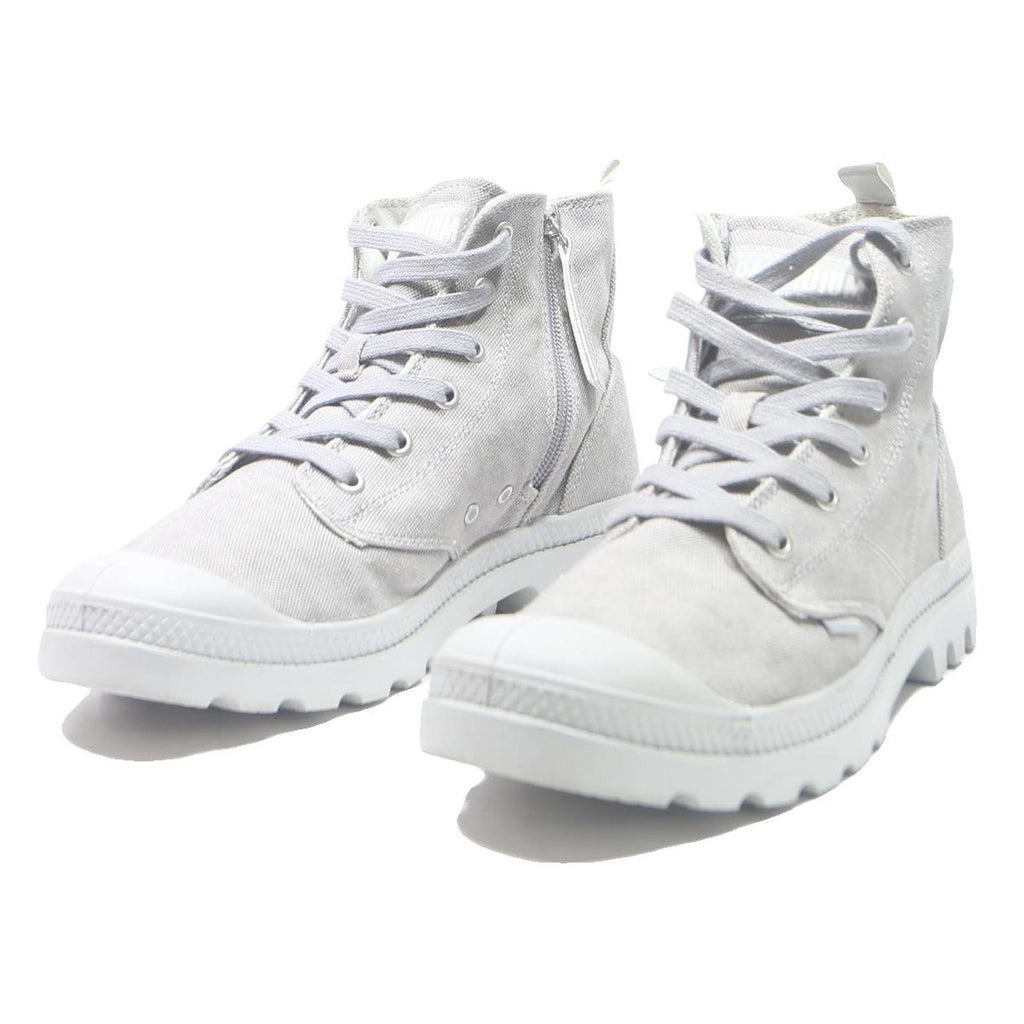 PALLADIUM Pampa Hi Womens Canvas Boots White UK 7 Lightweight Durable