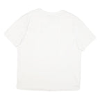 TOMMY HILFIGER Mens White T-Shirt XL Short Sleeve Crew Neck Minimal Logo