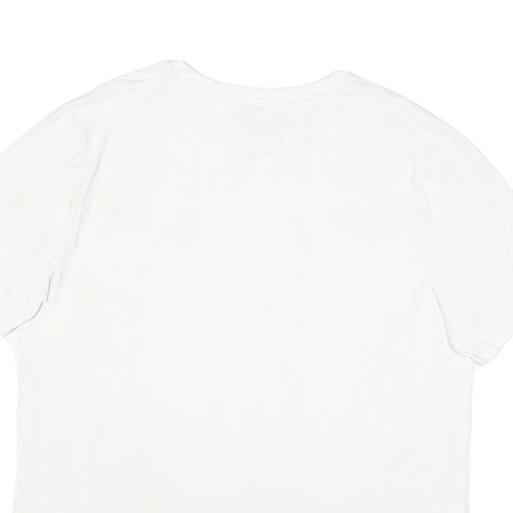 TOMMY HILFIGER Mens White T-Shirt XL Short Sleeve Crew Neck Minimal Logo