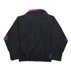 COLUMBIA Womens Black & Purple Outdoor Jacket L Synthetic Zip Casual Sportswear