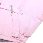 THE NORTH FACE Womens Pink & Grey Insulated Puffer Jacket S Polyester Blend Zip