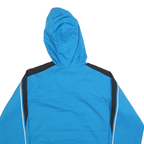 REEBOK Womens Blue & Black Zip Jacket M Polyester Blend Lightweight Activewear