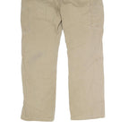 CARHARTT Mens Cotton Blend Beige Regular Fit Straight Leg Trousers W34 L29