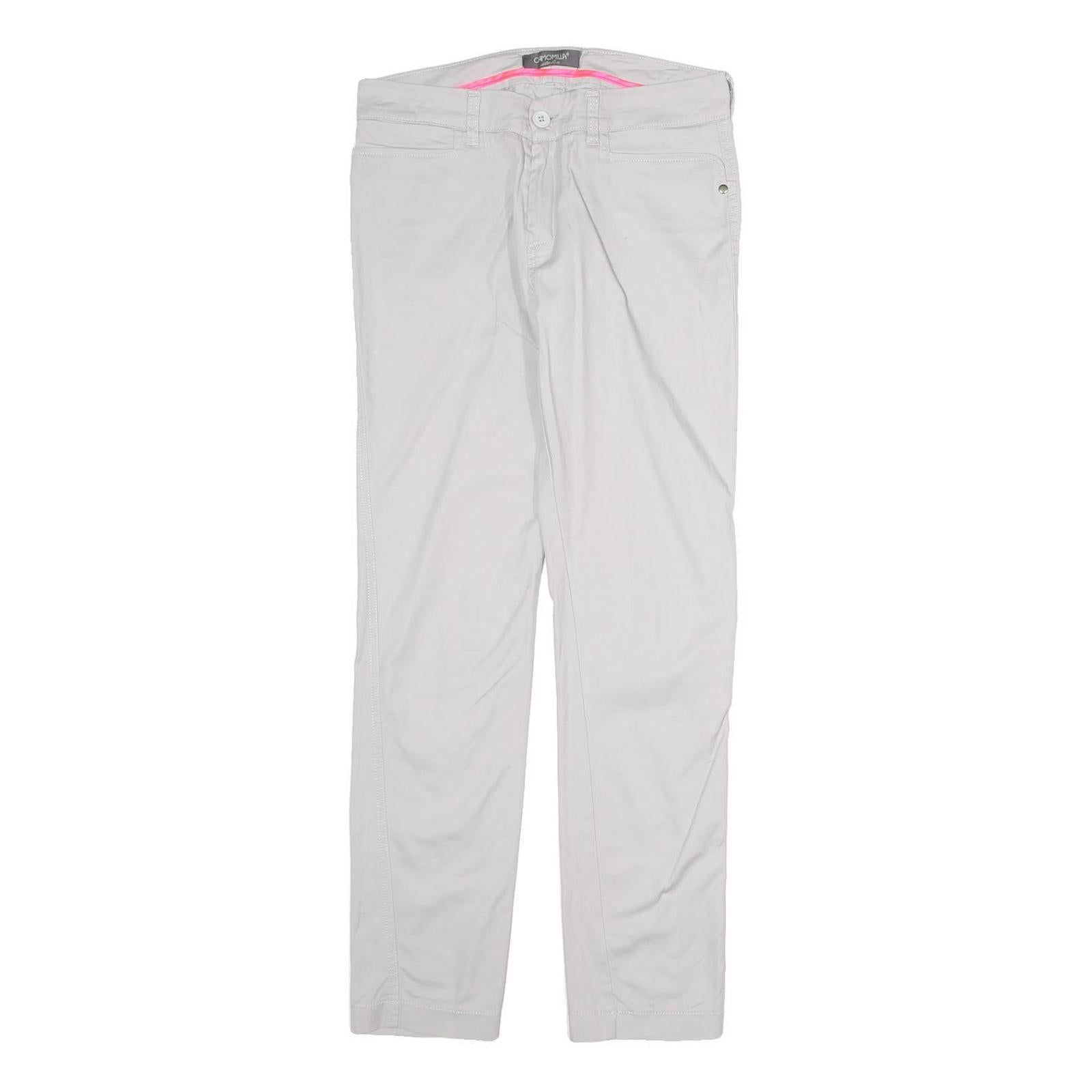 CAMOMILLA Womens Cotton White Slim Skinny Trousers W28 L26 Casual Stylish