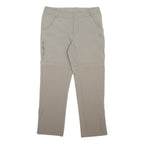 THE NORTH FACE Womens Nylon Beige Regular Leg Trousers W30 L28 Outdoor Zip