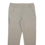 THE NORTH FACE Womens Nylon Beige Regular Leg Trousers W30 L28 Outdoor Zip