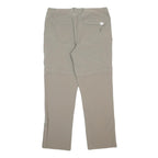 THE NORTH FACE Womens Nylon Beige Regular Leg Trousers W30 L28 Outdoor Zip