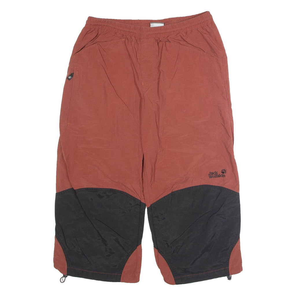 JACK WOLFSKIN 3/4 Length Outdoor Mens Trousers Red Regular Straight W28 L20