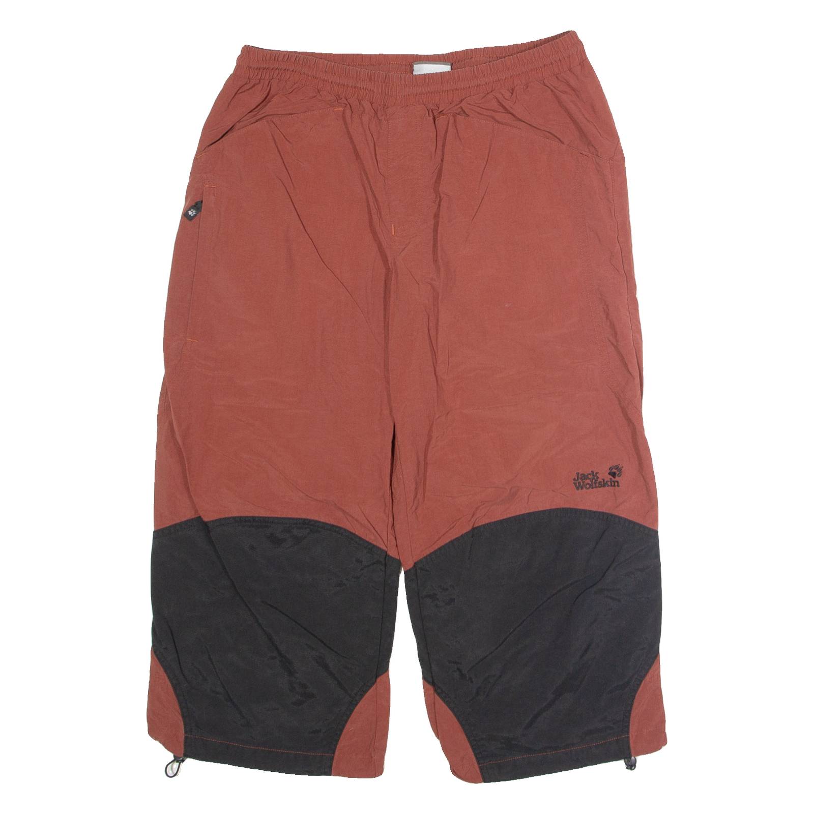 JACK WOLFSKIN 3/4 Length Outdoor Mens Trousers Red Regular Straight W28 L20