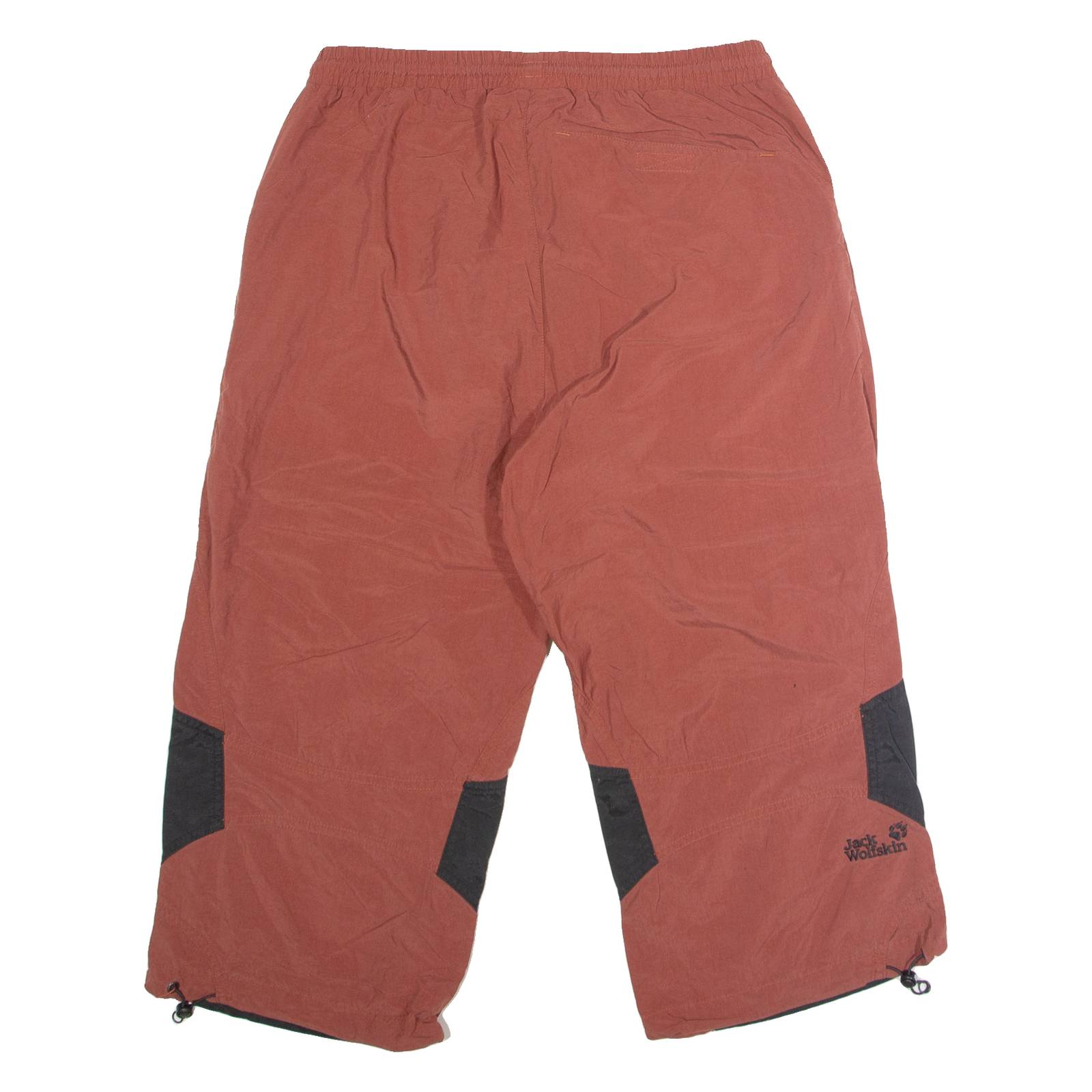 JACK WOLFSKIN 3/4 Length Outdoor Mens Trousers Red Regular Straight W28 L20