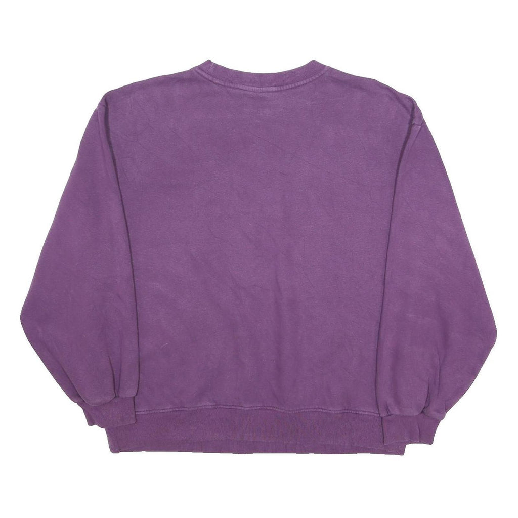 THE NORTH FACE Womens Purple Sweatshirt Crew Neck L Outdoor Casual Sportswear