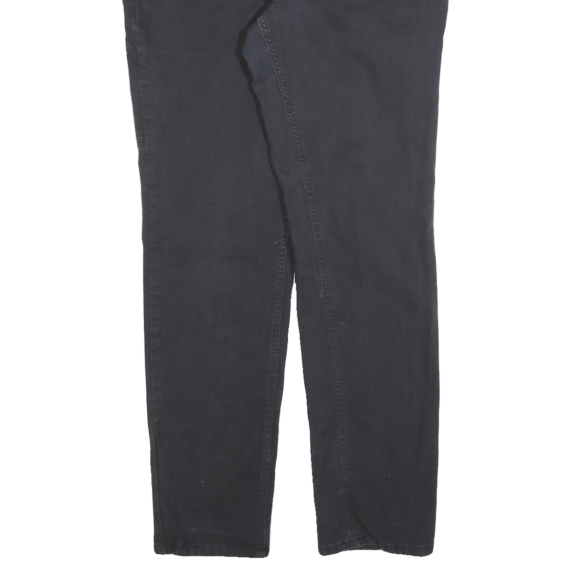 DICKIES Womens Slim Black Jeans Cotton Blend Zip W34 L30 Classic Slim Fit