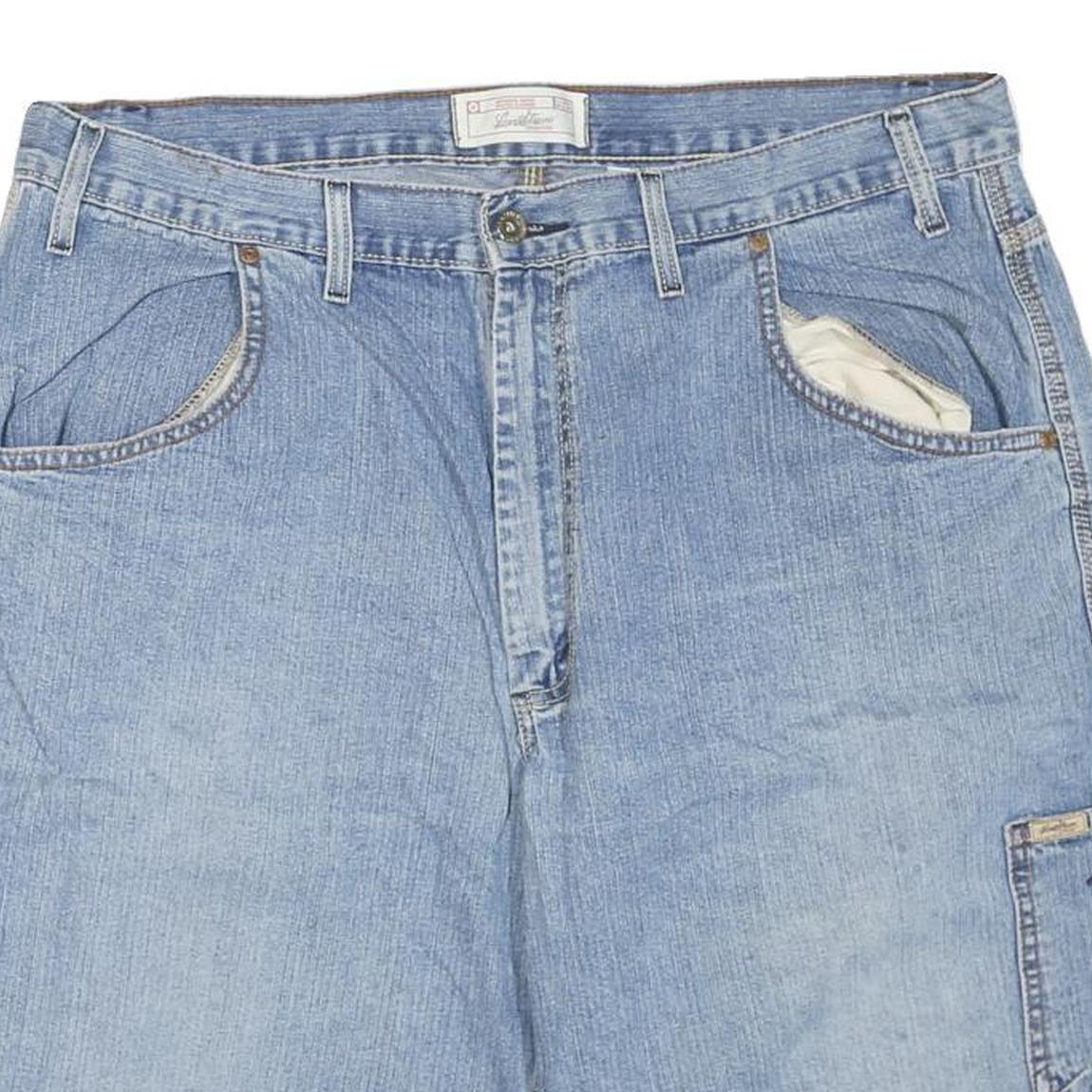 LEVI'S Mens Denim Shorts Light Blue XL W40 Casual Cotton Blend Classic Fit