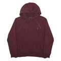 FRENCH CONNECTION Mens Maroon Hoodie M Cotton Blend Pullover Hooded Sweatshirt