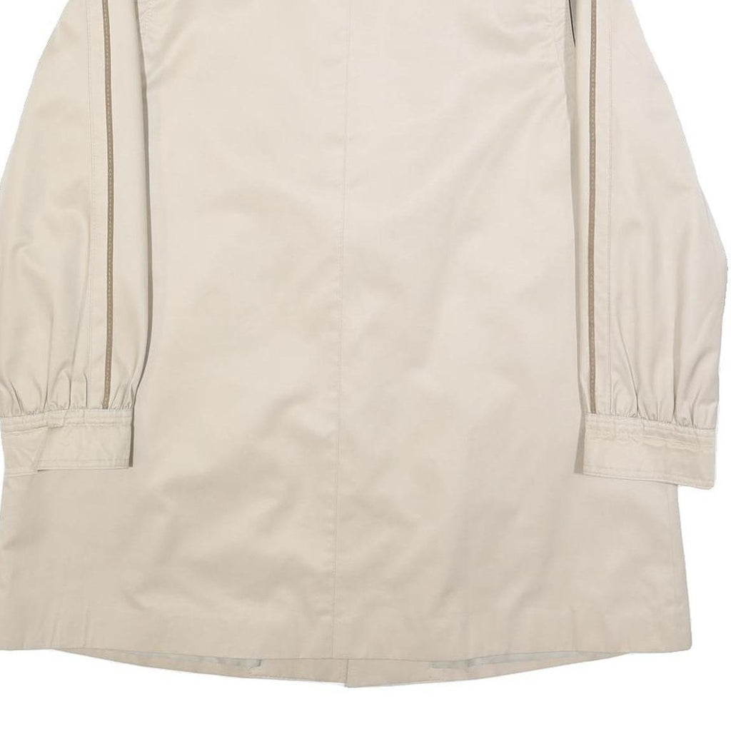 F & S MODELL Womens Beige Cotton Blend Button Jacket M Casual Lightweight