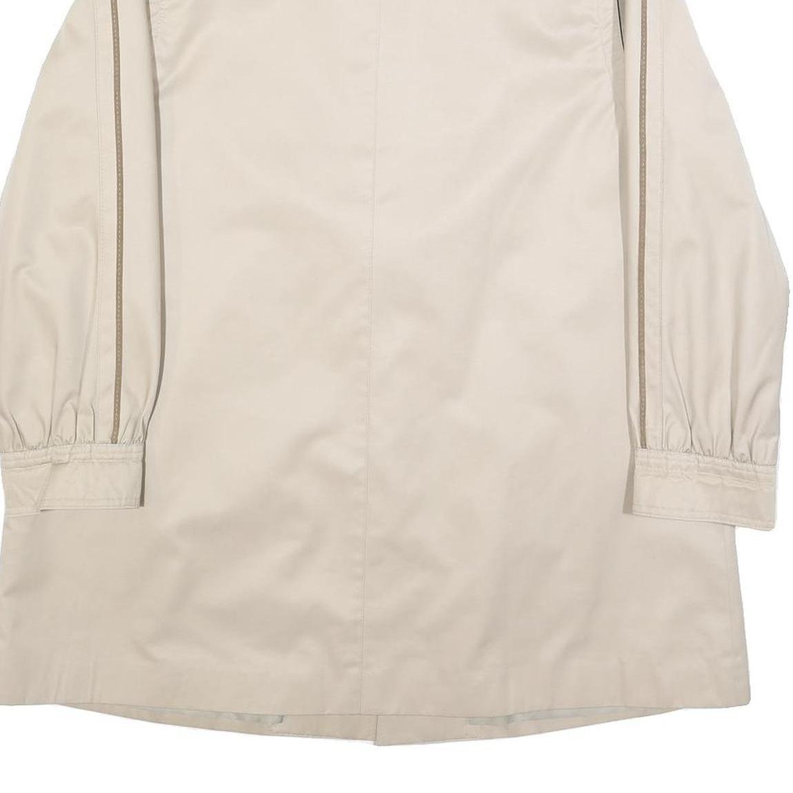 F & S MODELL Womens Beige Cotton Blend Button Jacket M Casual Lightweight