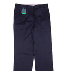 LANDS END Womens Trousers Blue Regular Straight W32 L33