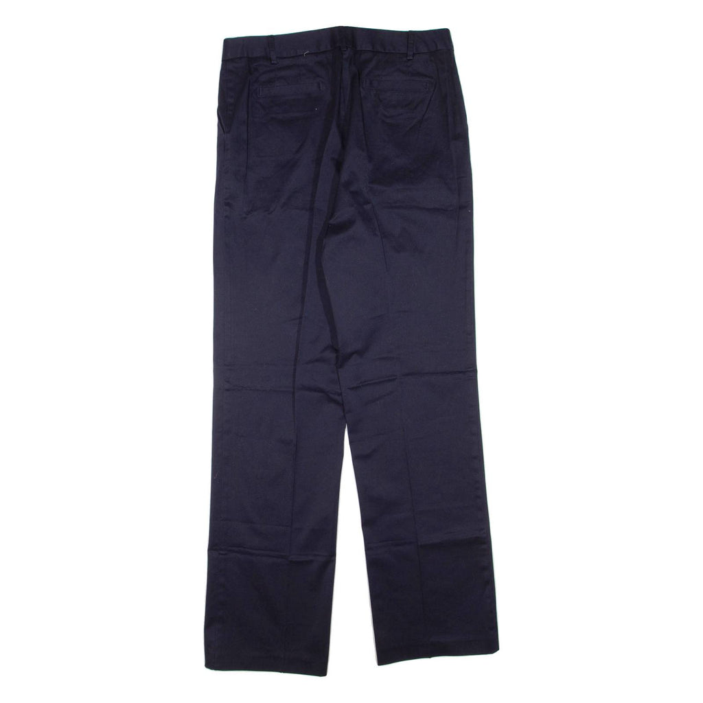 LANDS END Womens Trousers Blue Regular Straight W32 L33