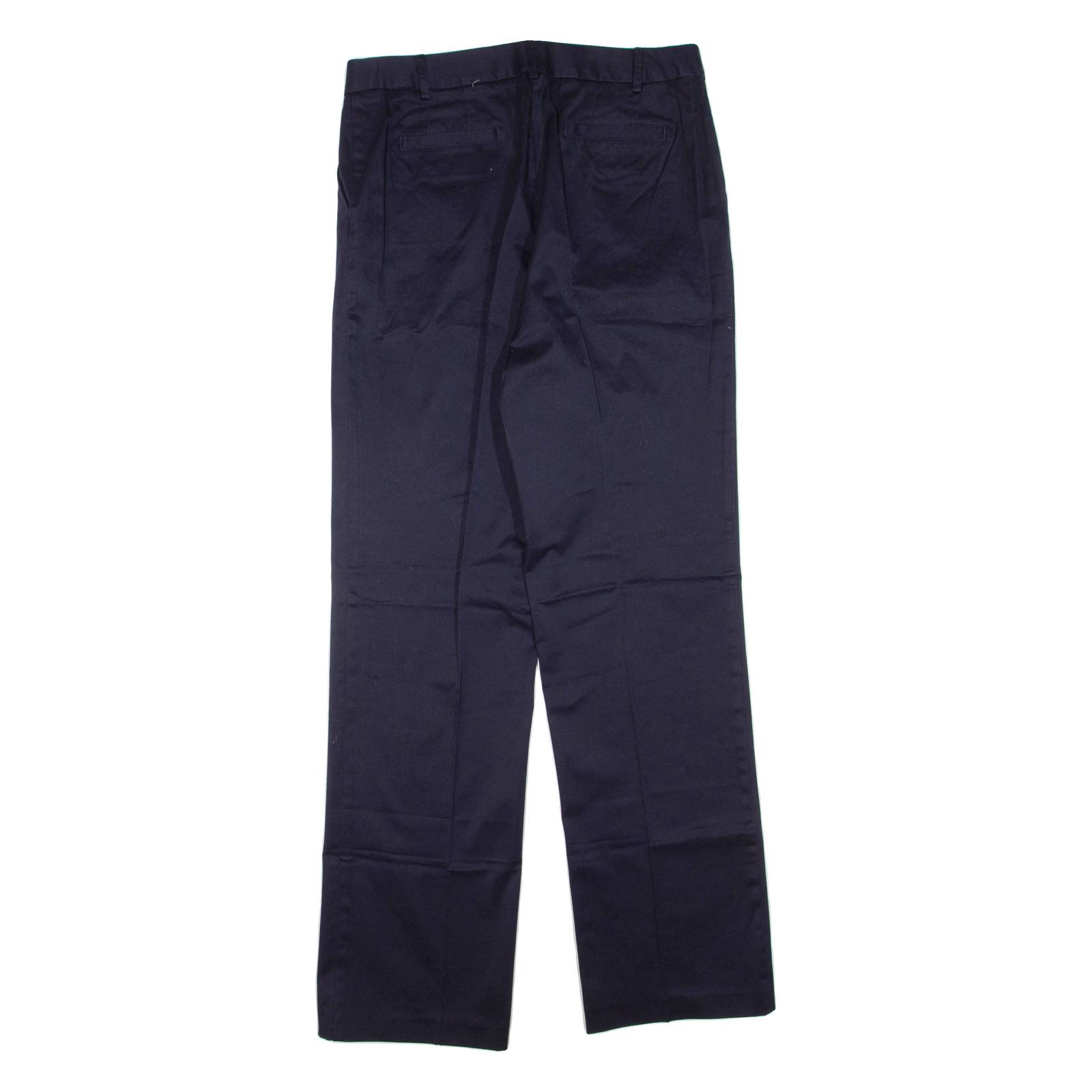 LANDS END Womens Trousers Blue Regular Straight W32 L33