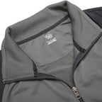 NIKE Mens Grey & Black Sports Zip-Up Jacket L Polyester Casual Activewear