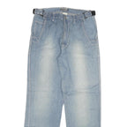 RAONI Mens Jeans Blue Regular Straight Denim Medium W30 L30 Casual Cotton Blend