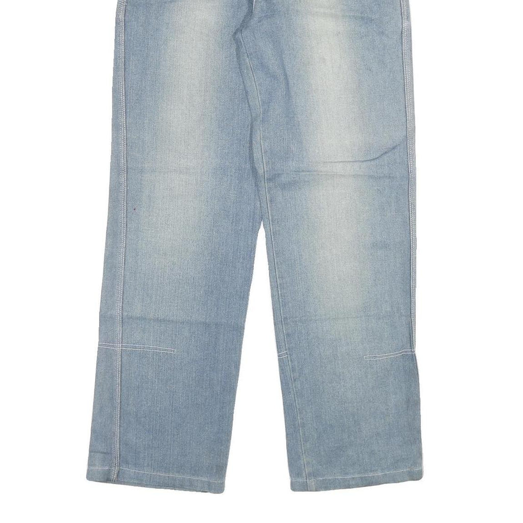 RAONI Mens Jeans Blue Regular Straight Denim Medium W30 L30 Casual Cotton Blend