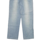 RAONI Mens Jeans Blue Regular Straight Denim Medium W30 L30 Casual Cotton Blend