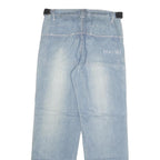 RAONI Mens Jeans Blue Regular Straight Denim Medium W30 L30 Casual Cotton Blend