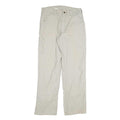 CARHARTT Mens Relaxed Beige Cotton Blend Trousers W34 L31 Utility Casual