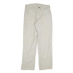 CARHARTT Mens Relaxed Beige Cotton Blend Trousers W34 L31 Utility Casual