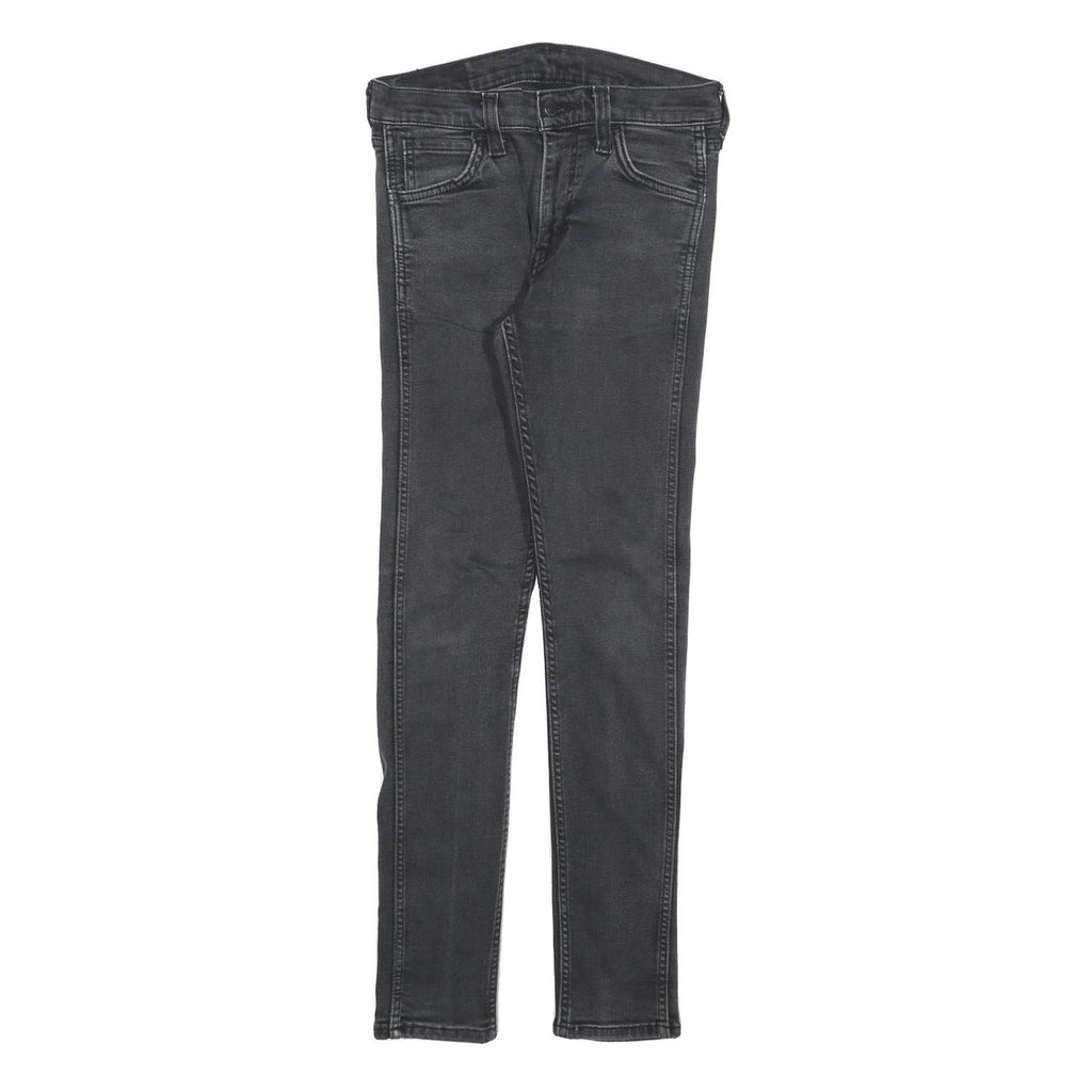 LEVI'S 519 Mens Jeans Black Slim Skinny Denim Medium W30 L29 Classic Zip