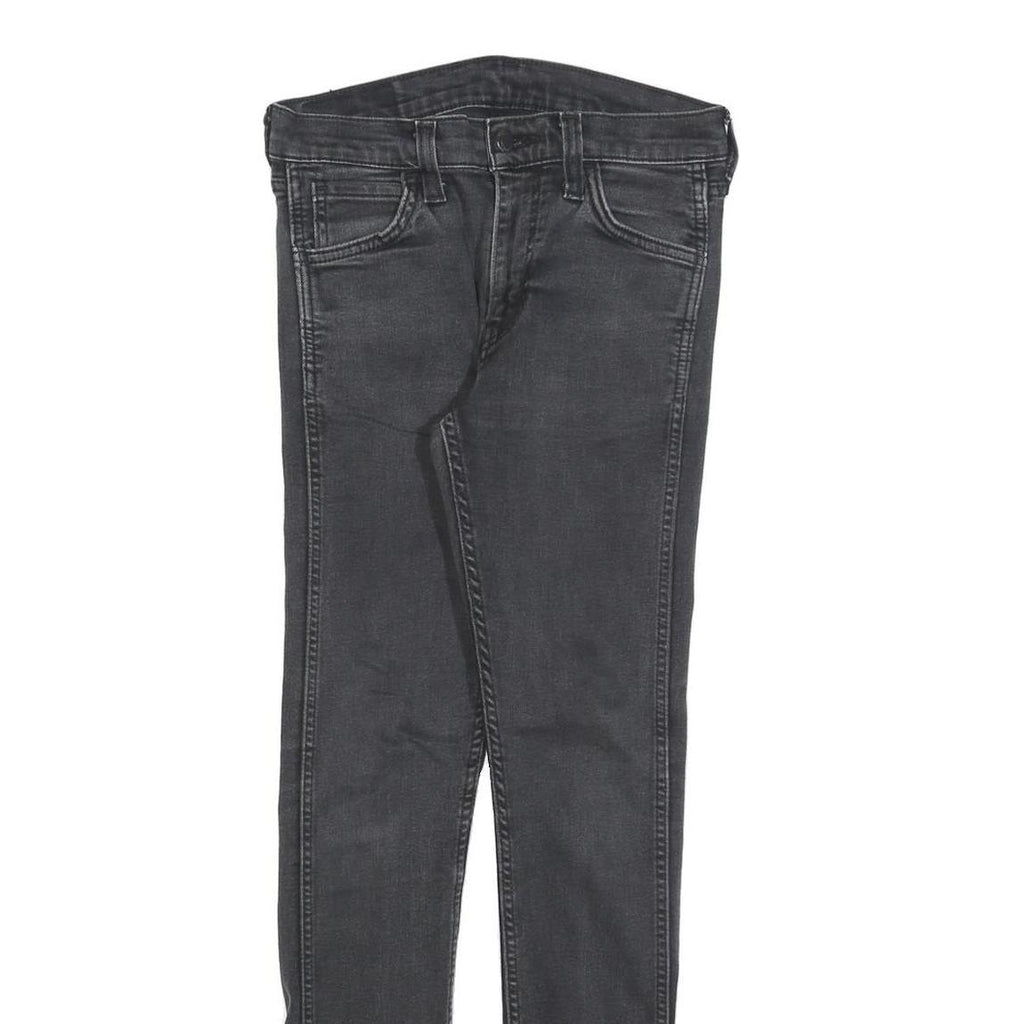 LEVI'S 519 Mens Jeans Black Slim Skinny Denim Medium W30 L29 Classic Zip