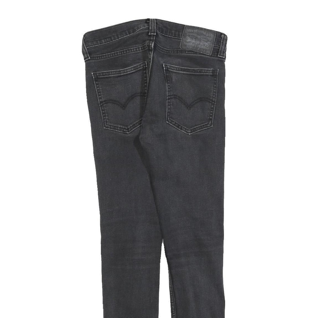 LEVI'S 519 Mens Jeans Black Slim Skinny Denim Medium W30 L29 Classic Zip