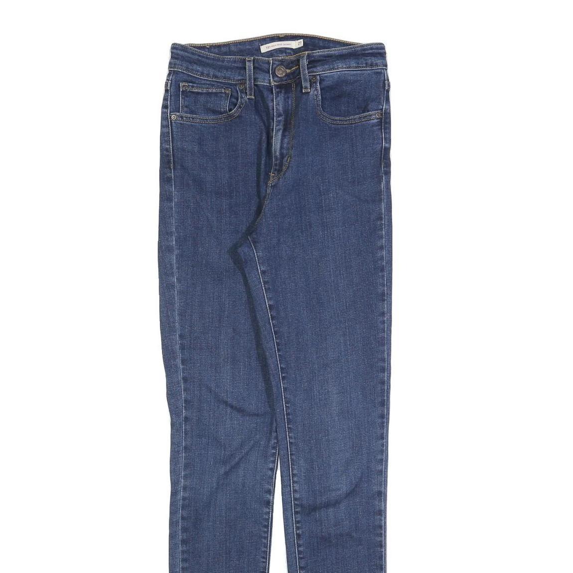 LEVI'S 721 Womens Jeans Blue Slim Skinny Denim Medium W27 L32 Stretch Cotton