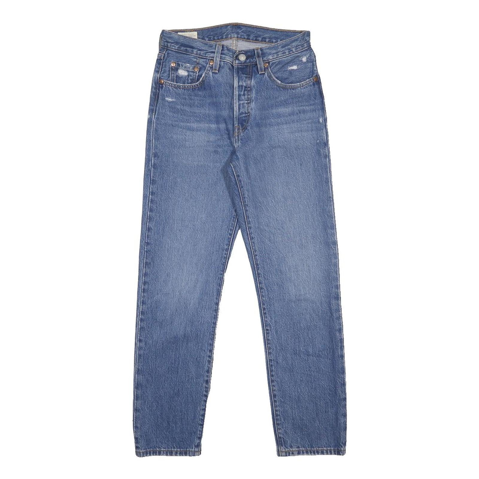 LEVI'S 501 BIG E Womens Jeans Blue Regular Straight Denim Medium W24 L28 Vintage