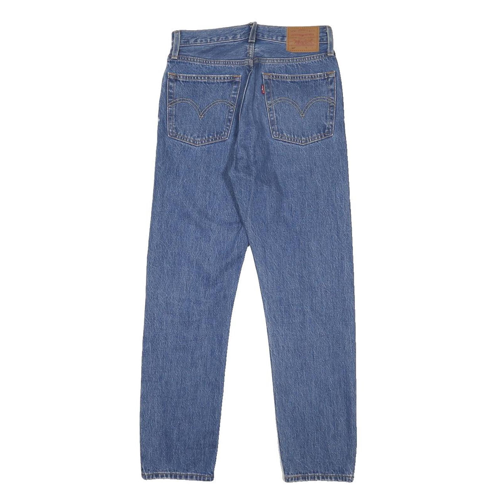 LEVI'S 501 BIG E Womens Jeans Blue Regular Straight Denim Medium W24 L28 Vintage