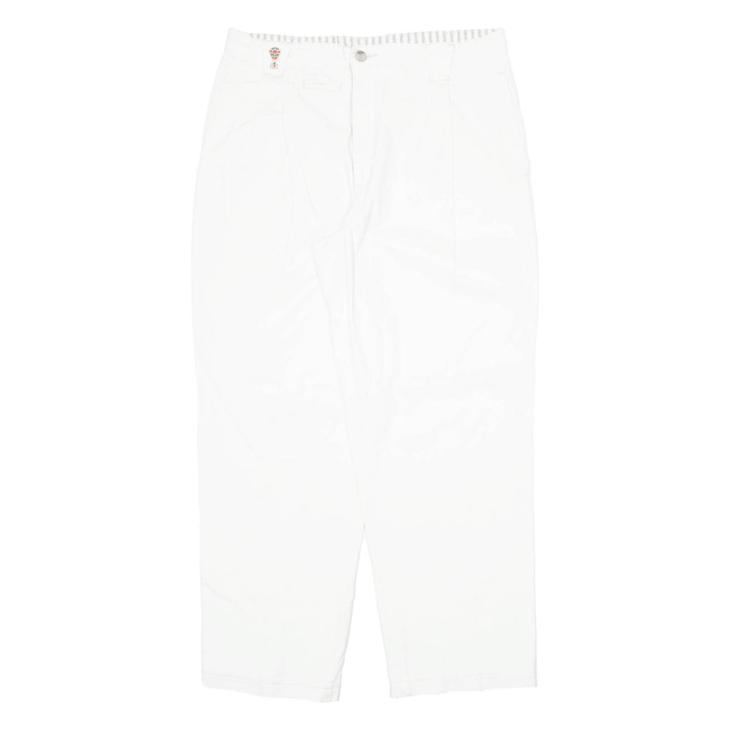 Khaki Womens Trousers Cream Regular Straight W34 L30