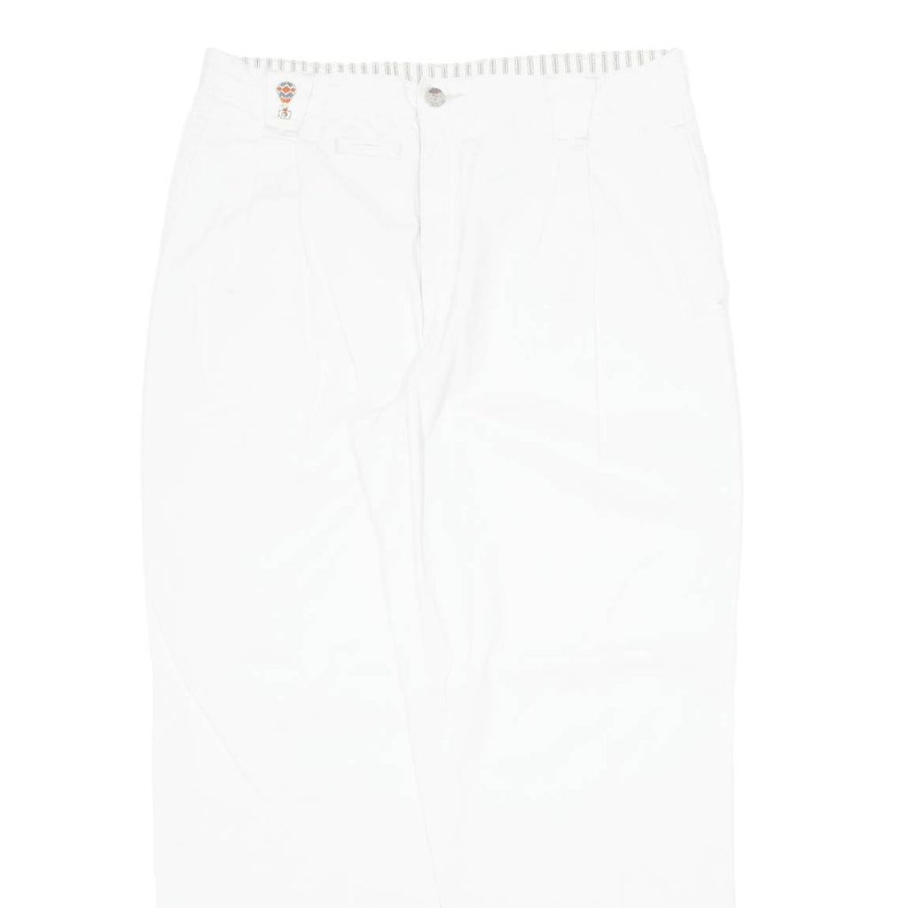 Khaki Womens Trousers Cream Regular Straight W34 L30