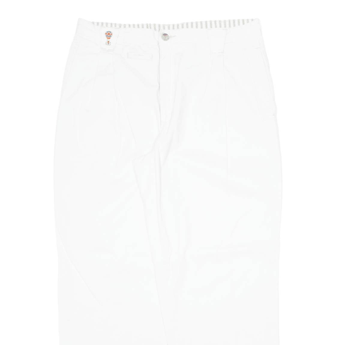 Khaki Womens Trousers Cream Regular Straight W34 L30