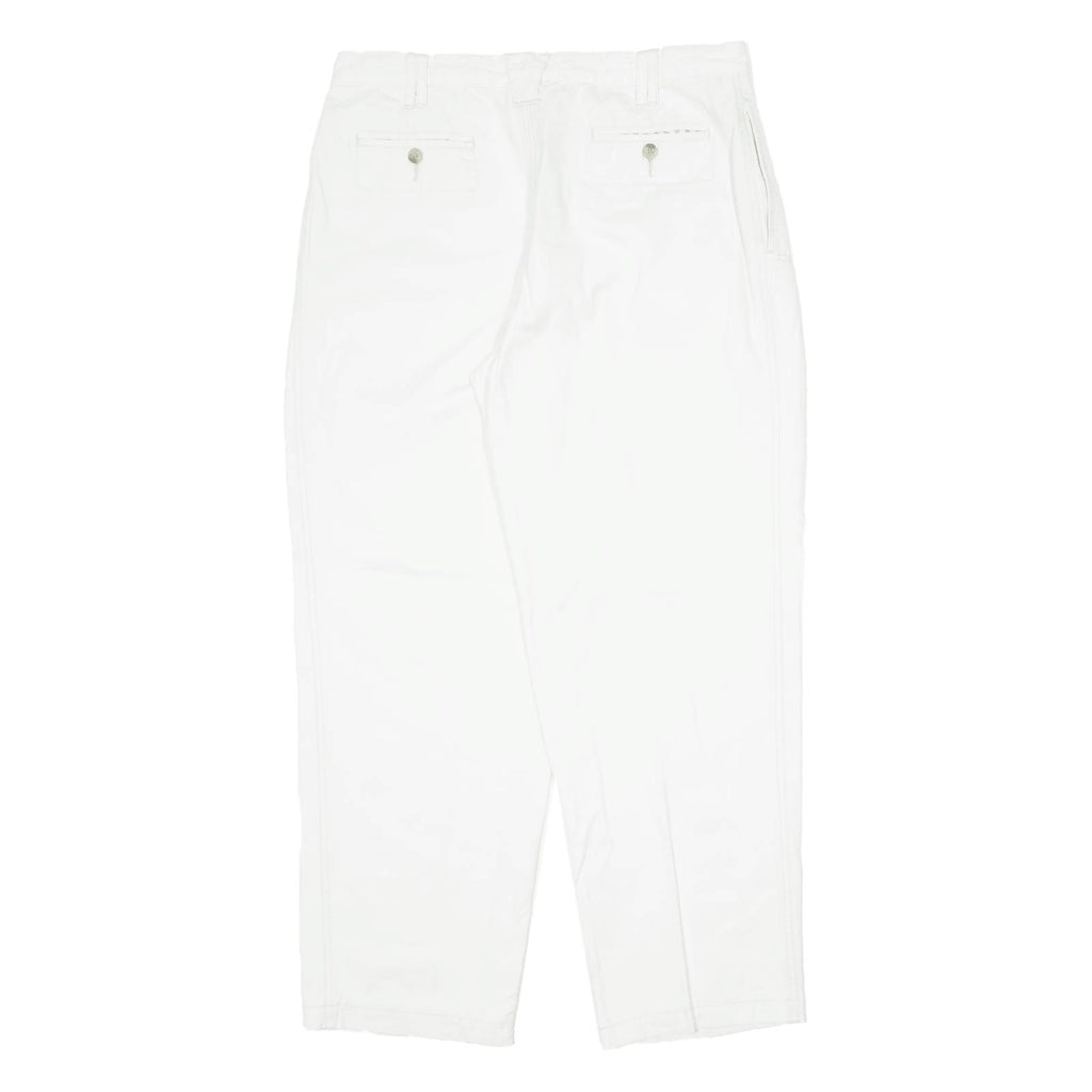 Khaki Womens Trousers Cream Regular Straight W34 L30