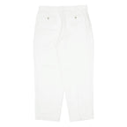 Khaki Womens Trousers Cream Regular Straight W34 L30
