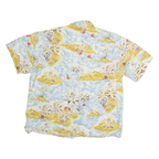THE TERRITORY AHEAD Mens Blue & Yellow Hawaiian Shirt XL Cotton Beach Style